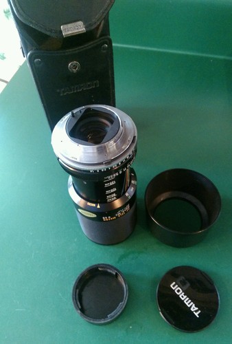VINTAGE TAMRON ADAPTALL 2 CF TELE MACRO 1:3.8 1:4/210 80-210 mm, Hood & Case - Picture 8 of 9