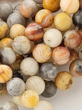 Crazy Lace Agate Beads Genuine Gemstone Natural Smooth Round Beads 4mm