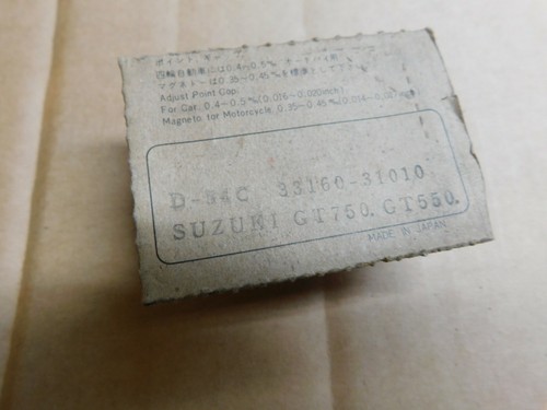NUEVO DE LOTE ANTIGUO F.E.W. Juego de puntos interruptores de contacto Futaba, D54-c CENTER Suzuki GT550 GT750 - Imagen 2 de 2