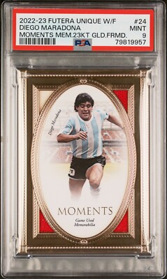 FUTERA  マラドーナ 2022 FUTERA UNIQUE GOLD FRAMED MOMENTS DIEGO MARADONA ARGENTINA 10