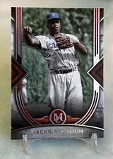 Jackie Robinson 2022 Topps Museum Collection #55 Brooklyn Dodgers HOF