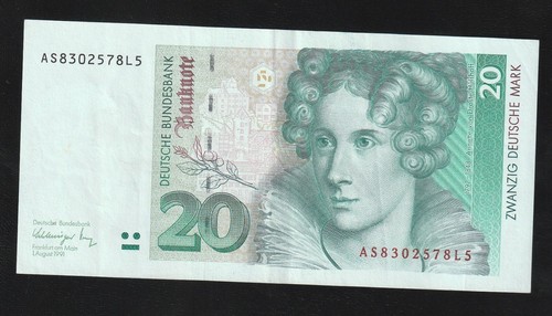 🇩🇪 Germania Repubblica Federale, 20 marchi, 1991, P 39, BANCONOTA - Foto 1 di 2