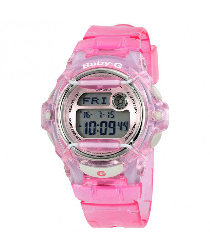 Casio Baby-G BG169R-4 42.6mm Pink Resin Case with Pink Resin Strap 