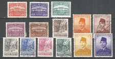 indonesia 1953 year, mint/used stamps selection