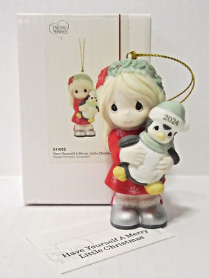 2024 Precious Moments GIRL Have Yourself A Merry Little Christmas Ornament B45