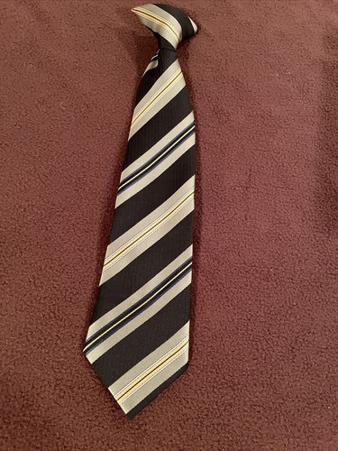 Boy Green Shirt Black Vest Striped Neck Tie 3 pc Outfit Size 6 MARK JASON - Picture 5 of 8