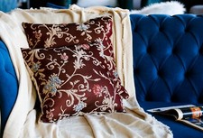 Set of 2 handmade pillow case Egyptian fabrics for home and office decoration  