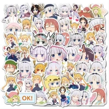 Mix 10 PCs Miss Kobayashi's Dragon Maid Anime Luggage Notebook Laptop Stickers