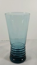 Tumbler Glass in Light Peacock Blue Made in the USA 16.75 Oz.