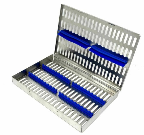 German Dental Autoclave Sterilization Cassette Rack Box Tray For 20 Instruments - Picture 3 of 3
