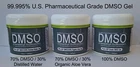 99.99% Pure Pharma Grade DMSO Dimethyl Sulfoxide Gel 100% or 70%/30% Aloe Vera