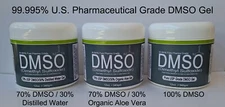 99.995% Pure Pharma Grade DMSO Dimethyl Sulfoxide Gel 100% or 70%/30% Aloe Vera