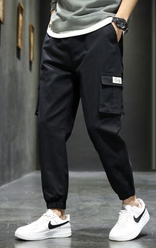 Herren Freizeit Jogginghose Hose Cargo Kampfhose Chino Aktiv Sport Sweatpants - Bild 8 von 16