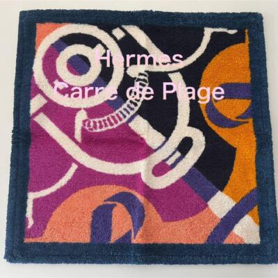 週末SALE⭐︎HERMES エルメスマットてんとう虫　草花柄　コットンフランス製 週末SALE⭐︎HERMES エルメスマットてんとう虫 草花柄 コットン