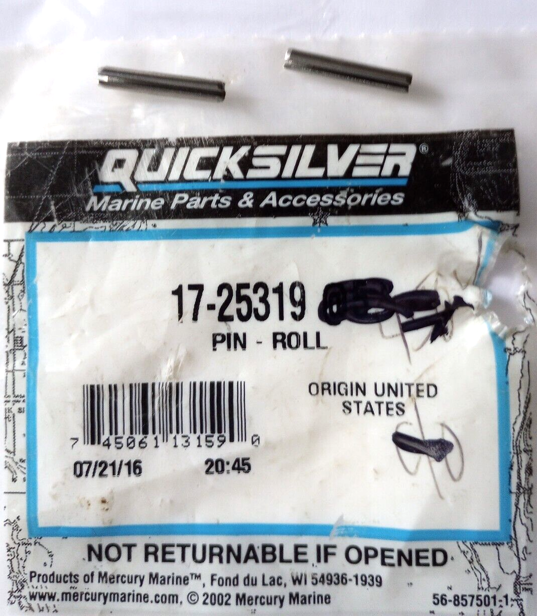 マリン　(12)と(14) Mercury Quicksilver Roll Pin NOS 17-25319 Qty. 2 (L-6860) | eBay