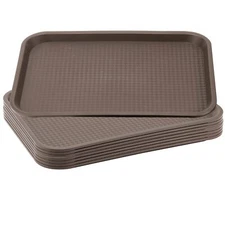 Fast Food Tray 8 Pack 16 x 12 Inches Plastic Fast Food Serving Tray Coffee Co...