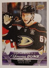 2023-24 UPPER DECK TRISTAN LUNEAU #C378 UD CANVAS YOUNG GUNS ROOKIE DUCKS  A2
