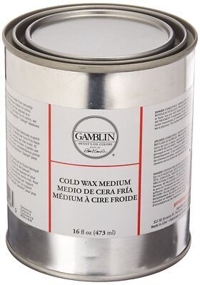 Gamblin Cold Wax Medium 16 Fl Oz Pure Beeswax Matte Varnish and Medium