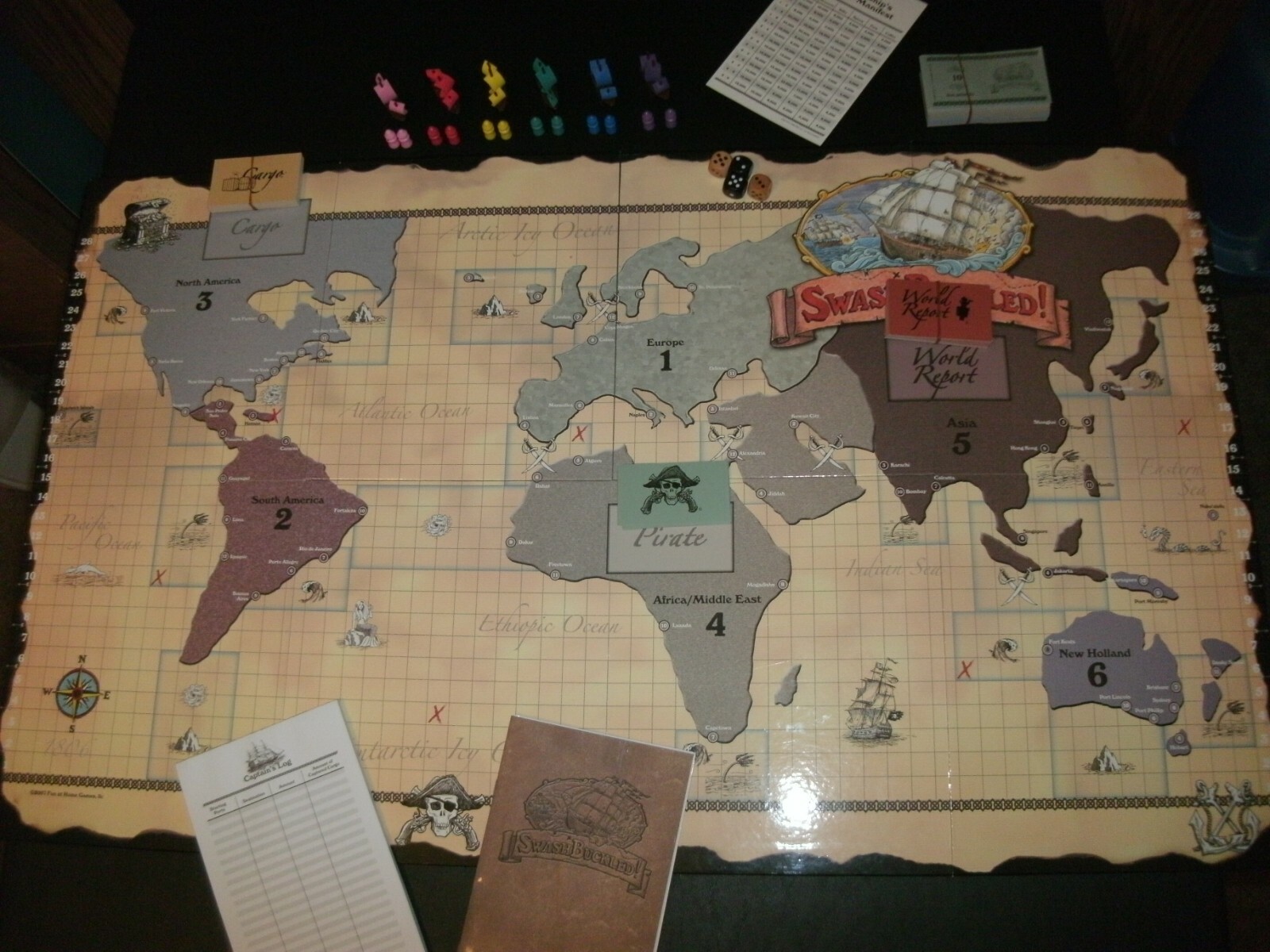 Original Swashbuckled! board game 