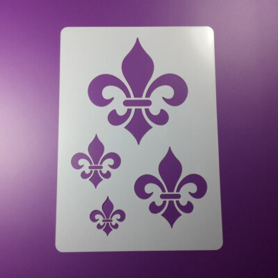 A3 Schablone Fleur de Lys 4 Lilien - BA394