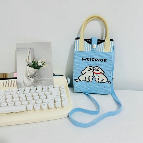 Cute Shoulder Bag Mini Phone Bag Reusable Knot Wrist Bag for Girl - Picture 6 of 21