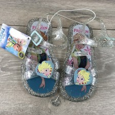 Official Disney Frozen Kids 3.5 - 4.5 Yrs Girls Sandals Glitter UK C9 EU 27