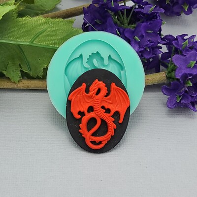 Dragon Mold Cameo  for Jewelry,Resin,Polymer Clay.