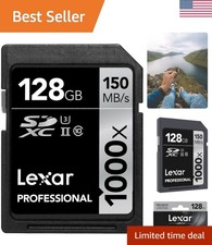 Versatile 128GB Waterproof SD Memory Card with 150MB/s Transfer Speed