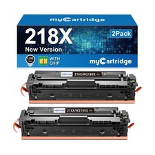 218X W2180X Black Toner Cartridges 2 Pack High Yield (with Chip) Compatible R...