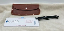 Cutco 1737 JG  Cleaver w/ Leather Sheath 7” Blade USA Made