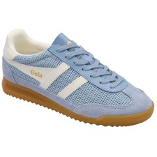 Gola CLB768 Tornado Zephyr Ladies Air/Off White Leather & Textile Lace Up Traine