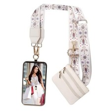 Clip and Go Strap for Phone with Wallet Crossbody, Phone Strap Multicolor 9