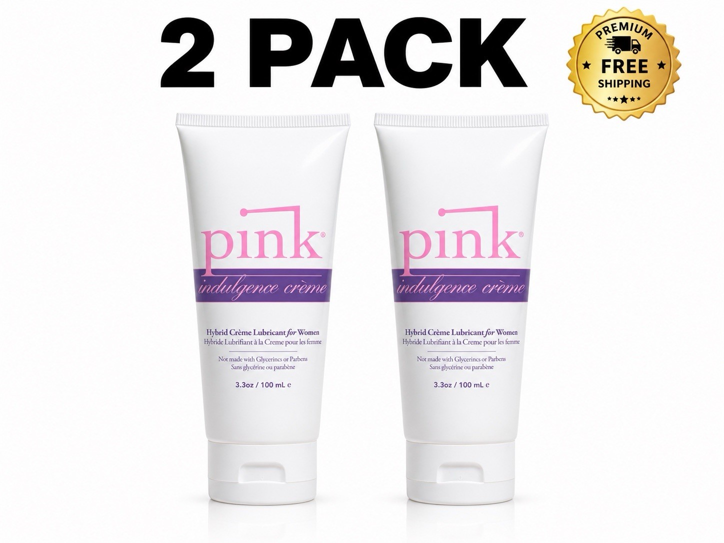 Pink Indulgence Water Based Cream Personal Lubricant Long La