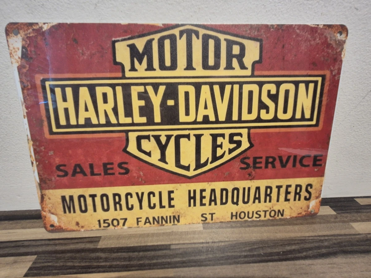 harley davidson metal sign vintage retro sheds mancave A4 - 20cmx30cm