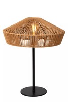 Tischlampe Papier Schwarz Modern 50 Cm E27 Schlafzimmer Tischleuchte Nachttisch