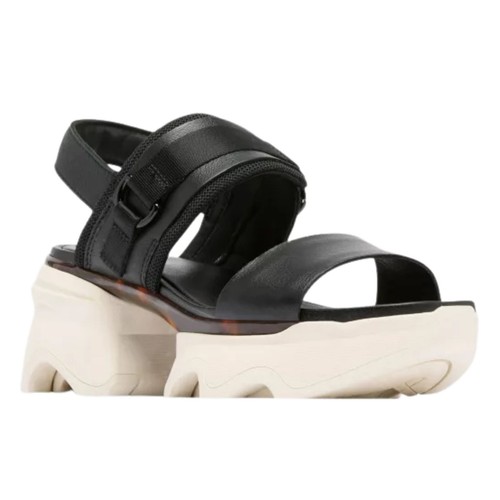 Sorel Kinetic Impact Damen-Freizeitsandalen mit Fersenriemen, schwarz/kreidefarben, W8,5 - Bild 7 von 10
