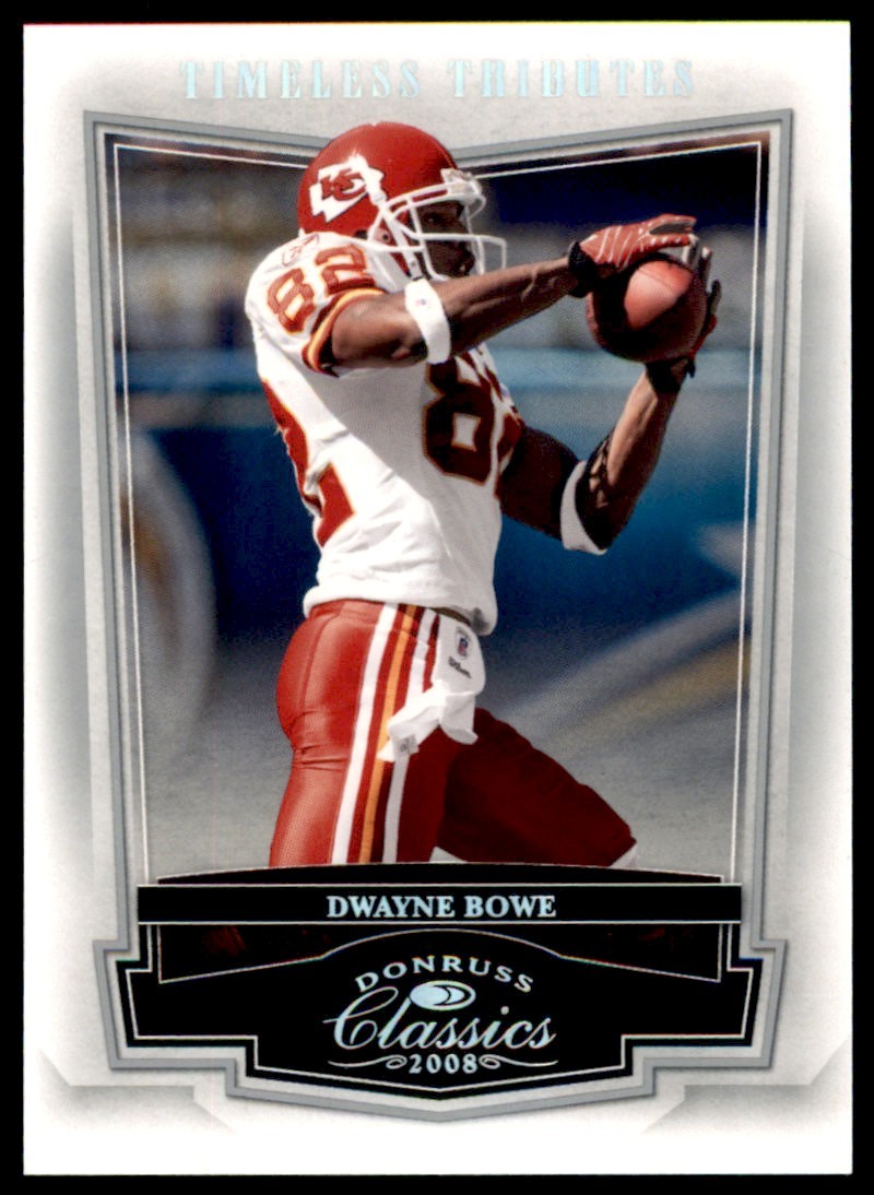 2008 Donruss Classics Timeless Tributes Silver Dwayne Bowe 075/100 Kansas City