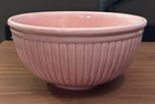 Vintage Redwing Pottery Gypsy Trail Reed Pattern Pink 10” Mixing Bowl 1930’s