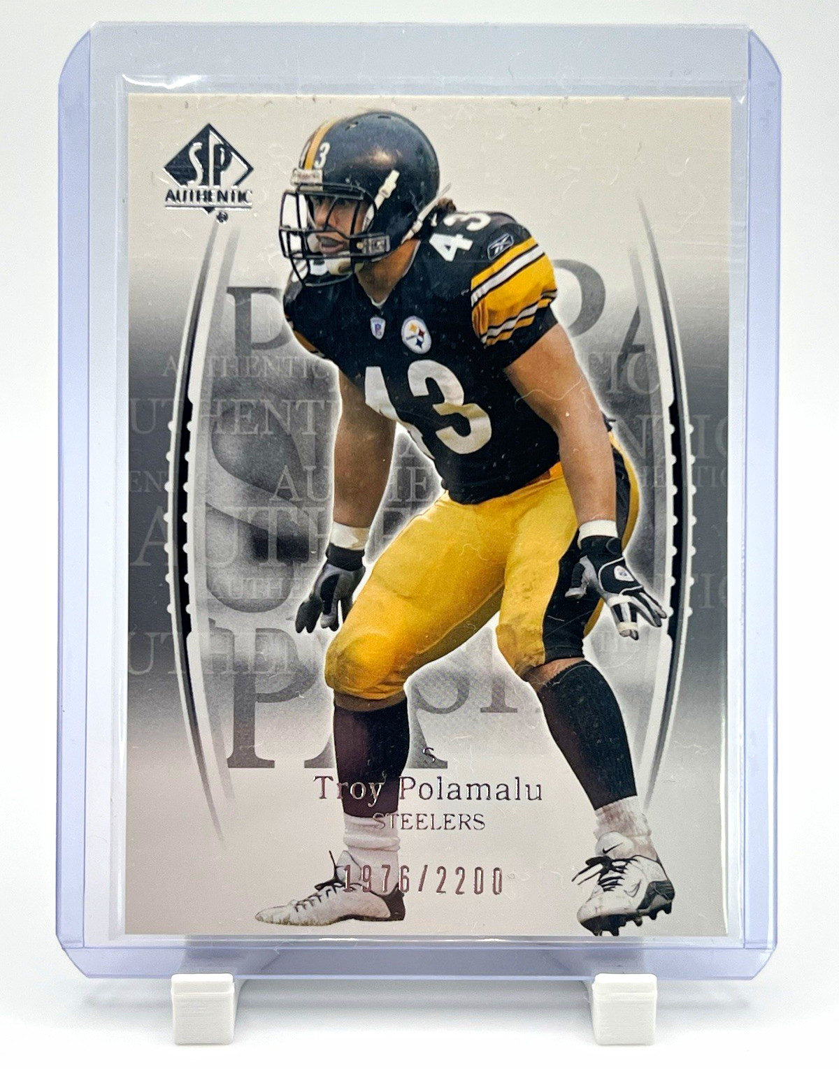 Upper Deck 2003 SP Authentic Troy Polamalu #120 RC Serial #/2200 Base