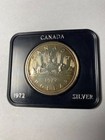 1972 Canada $1 Silver Dollar in Original Display Box w/ Sleeve,  Toned — photo 1