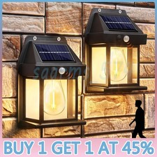 Super Bright Solar Powered Fence Wall Lights LED Outdoor Garden Security Lamp