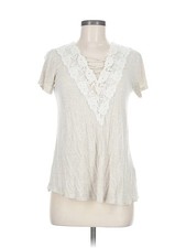 Maurices Women Ivory Short Sleeve T-Shirt M
