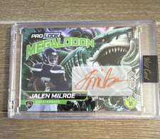 Wild Card 2025 Dino-Might Megalodon Jalen Milroe Alabama Auto 1/1 DMPMEG-JMA