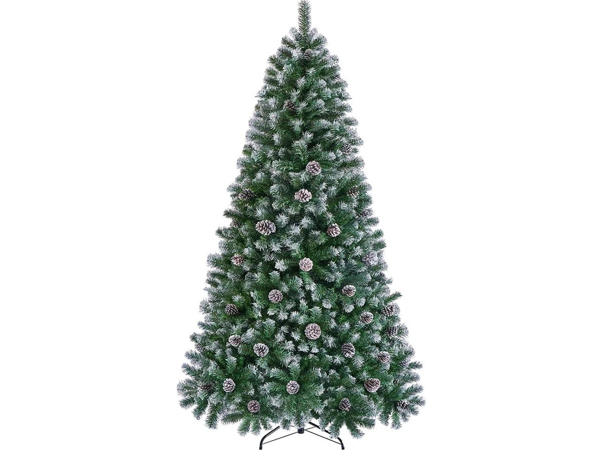 Albero Di Natale Artificiale Noel, Punte Innevate E Pigne Effetto Realistico