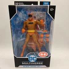 Mcfarlane DC Multiverse - BATMAN ORANGE SUIT Red Platinum Edition Damaged Box A3