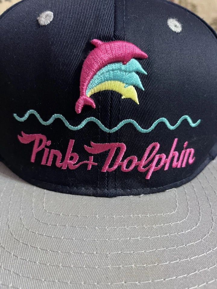 Gorra con logotipo unisex con correa ajustable Pink Dolphin Foto 4 de 4