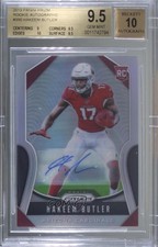 2019 Panini Prizm Rookies Silver Hakeem Butler #350 BGS 9.5 GEM MINT Auto ow1