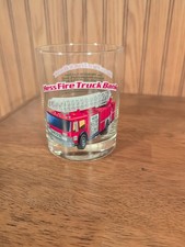 Vintage 1996 Hess Classic Truck Series Glass - Hess Fire Truck Bank