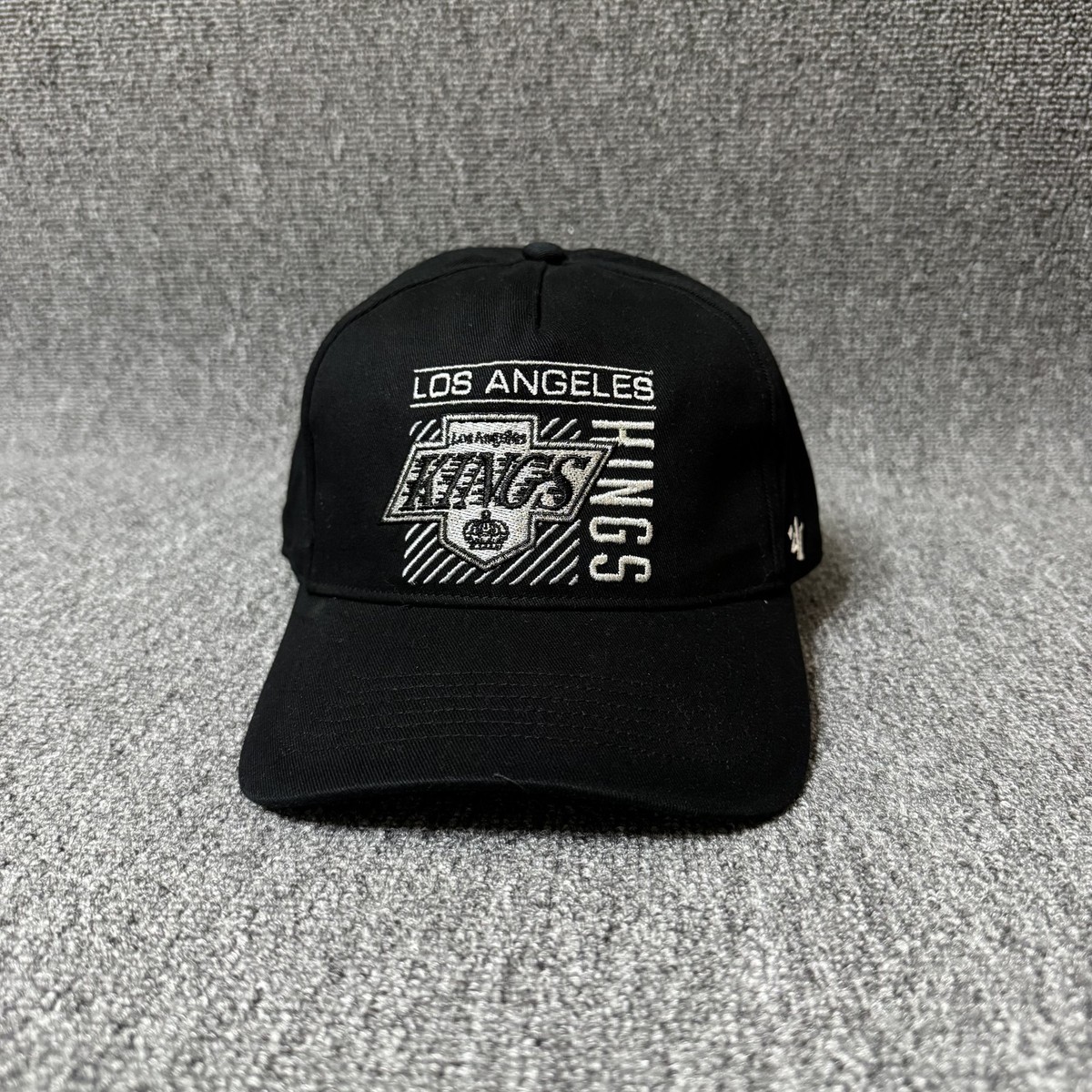 '47 Brand Los Angeles Kings NHL Black Snapback Cap Graphic Logo Hat