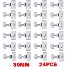 24Pcs 30mm Solar Panel Middle Clamps Aluminium Solar Panel Mount Mid Clip HOT
